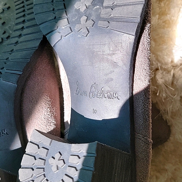 Sam Edelman Grey Suede Leather Bootie - Picture 5 of 8